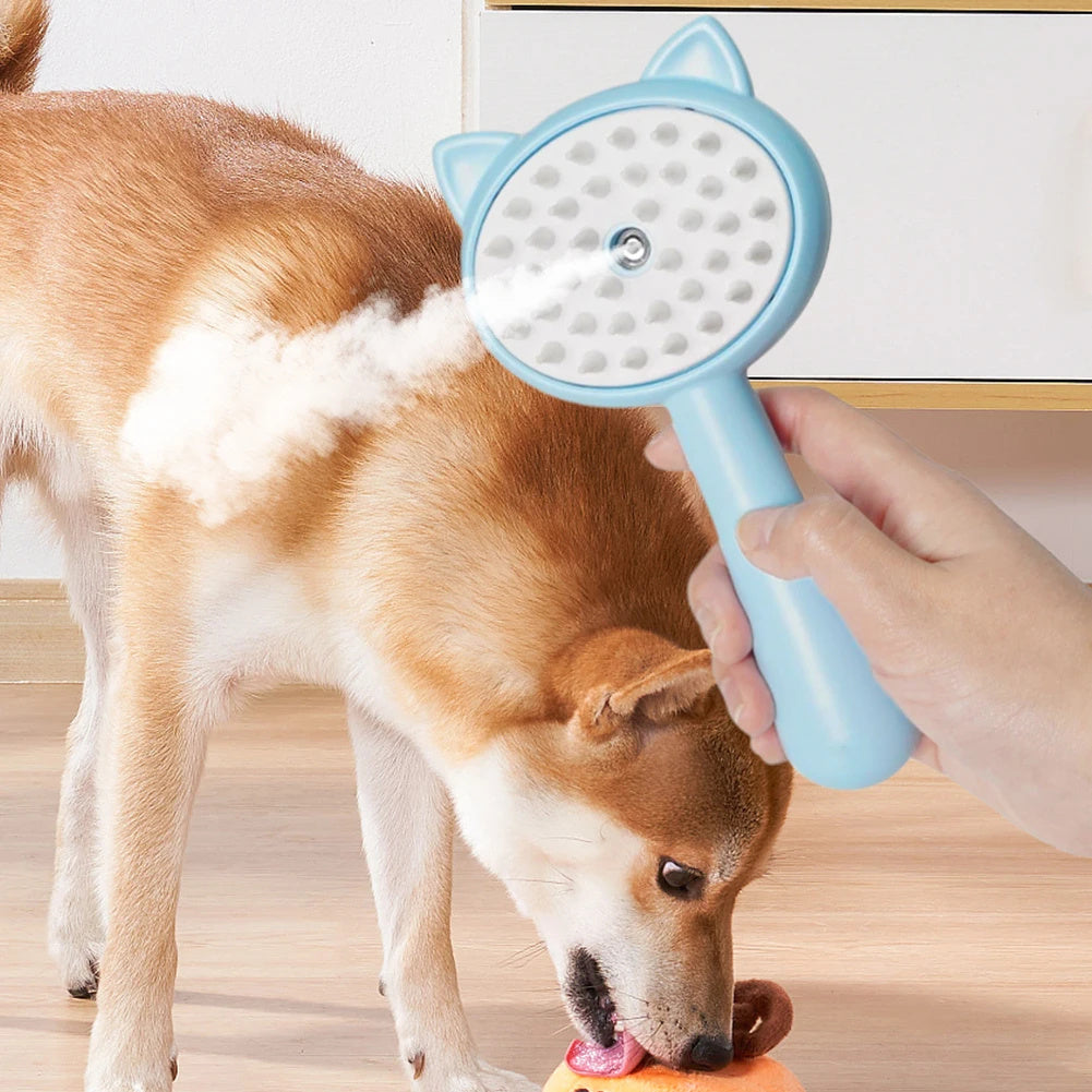 Rechargeable Multifunctional Cat Grooming Brush - Hair Cleaning Brush With Mist Self Cleaning Slicker Brush For Pets Dogs & Catsb Pet Products