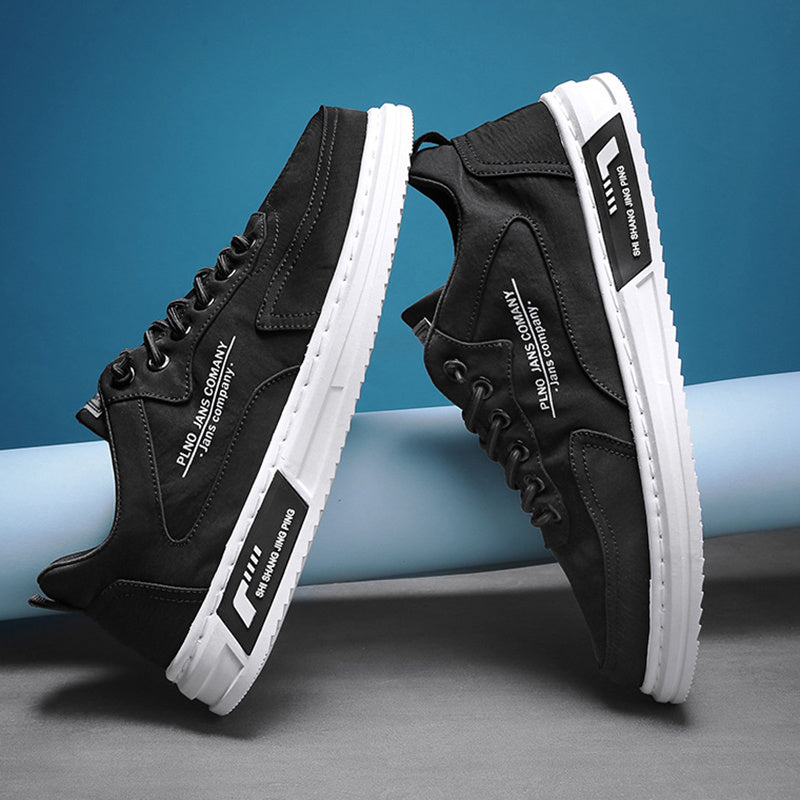 Men Sneakers Lace-up Letter Print Platform