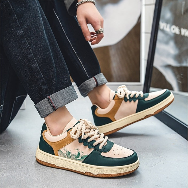 Lace-up Casual Shoes - Men Soft Thick Sole