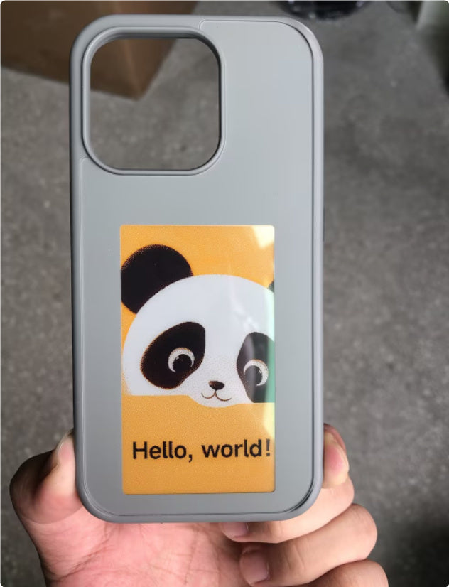 E-ink Screen Phone Case - Unlimited Screen Projection Personalized Phone Cover Battery Free New Designer Luxury Phone Case