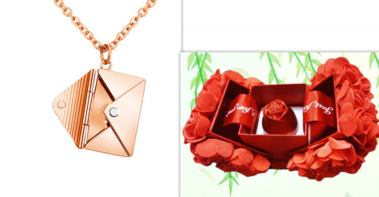 Fashion Envelop Necklace - Women Lover Letter Pendant Best Gifts For Girlfriend