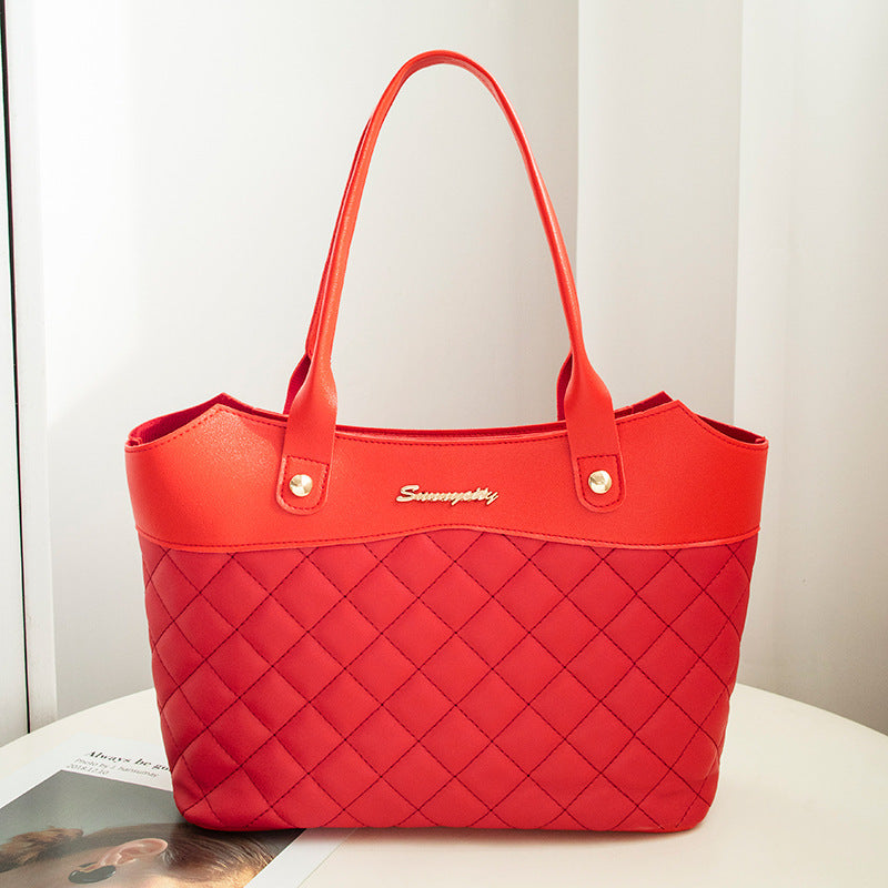 Rhombus Women Handbag - Women Shopping Shoulder Crossbody Bags