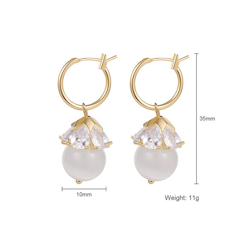 Opal Butterfly Stud Earrings Women!
