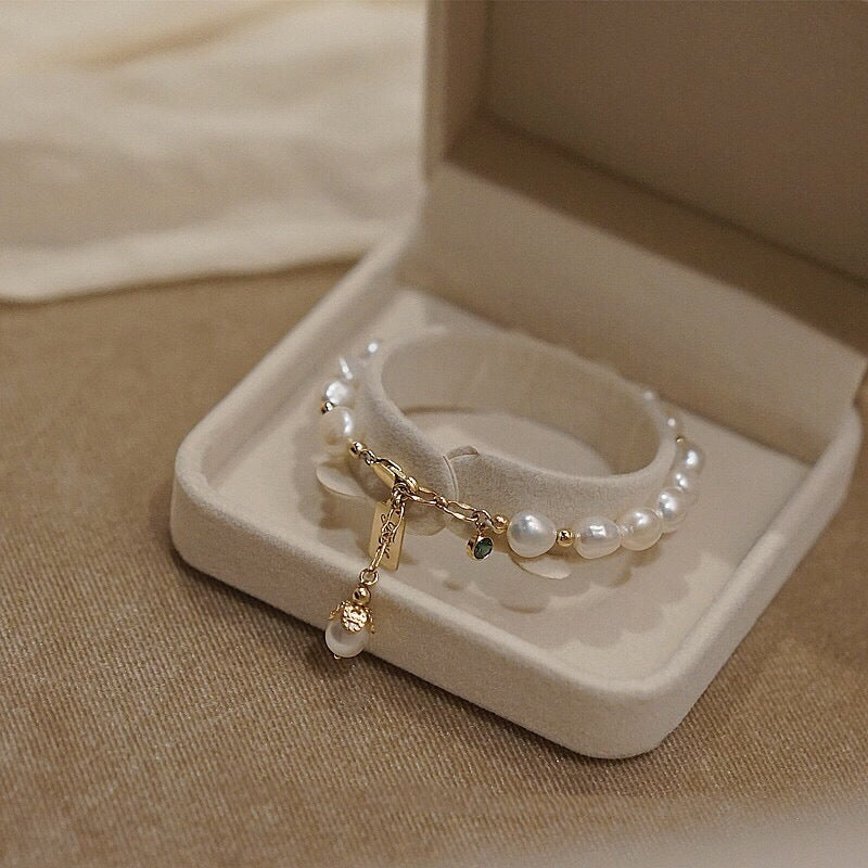 Natural Zircon Pearl Bracelet - Fashion Luxury Jewelry