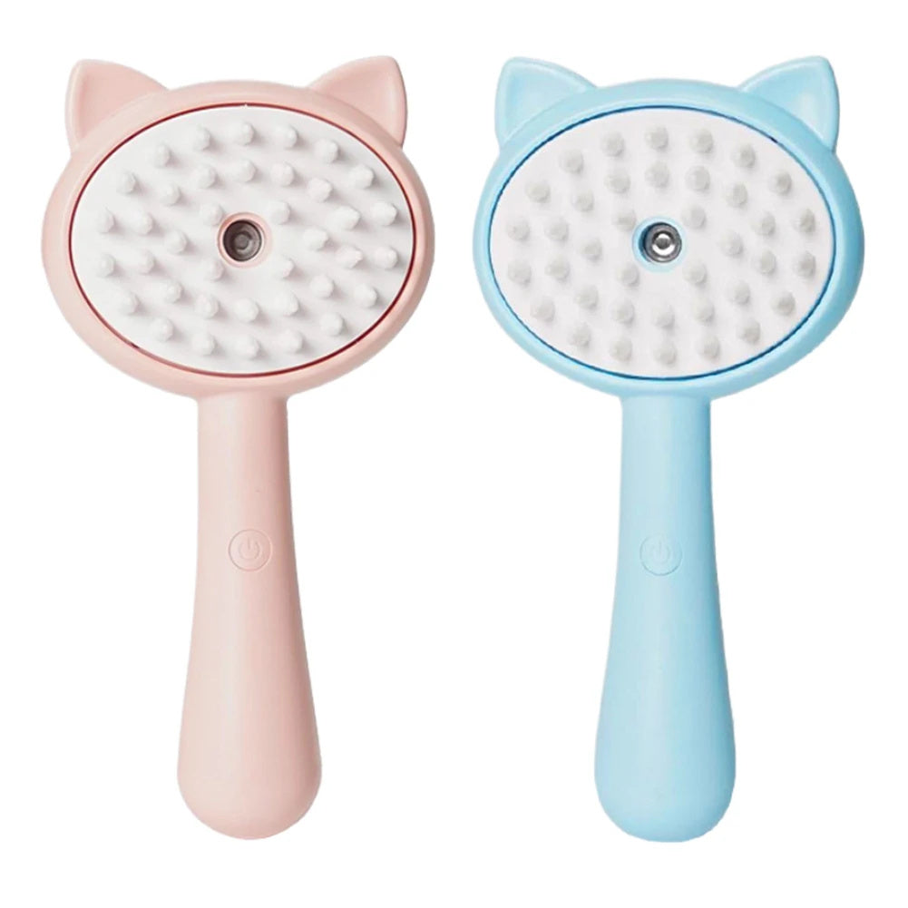 Rechargeable Multifunctional Cat Grooming Brush - Hair Cleaning Brush With Mist Self Cleaning Slicker Brush For Pets Dogs & Catsb Pet Products