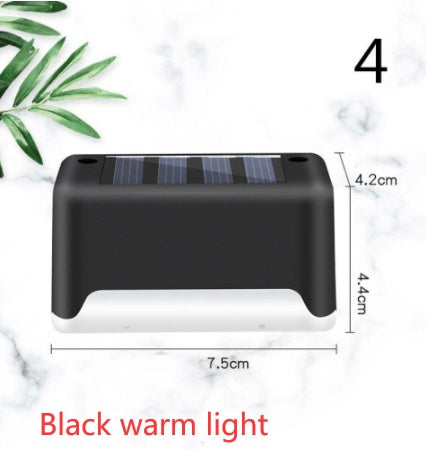 New Upgrade Waterproof LED Solar Fence Lamp - Solar Deck Lights Solar Step Light Outdoor For Patio Stairs Garden Pathway Step Yard