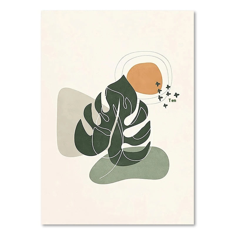 Green Plant Decorative Painting – Vertical Rectangle Canvas Wall Art! - JumoShop