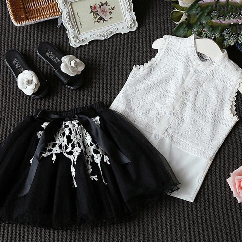 Adorable Girls Clothing Sets - Summer T Shirts & skirt Clothes