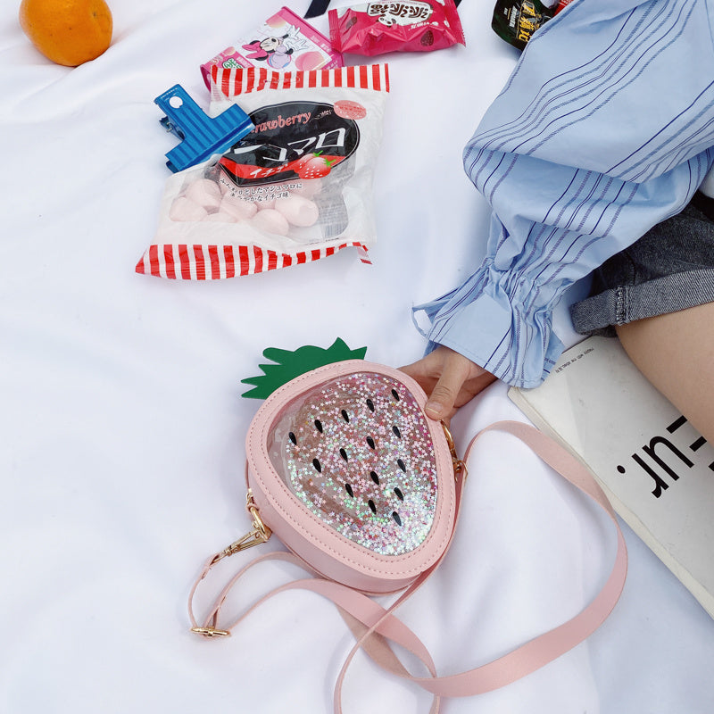 Summer Children's Shoulder Bag - Pineapple / Strawberry One Shoulder Jelly Bag