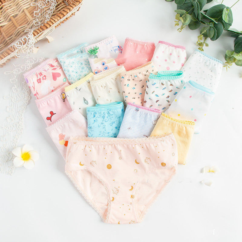 Multi-fancy Floral Triangle Children's Underwear