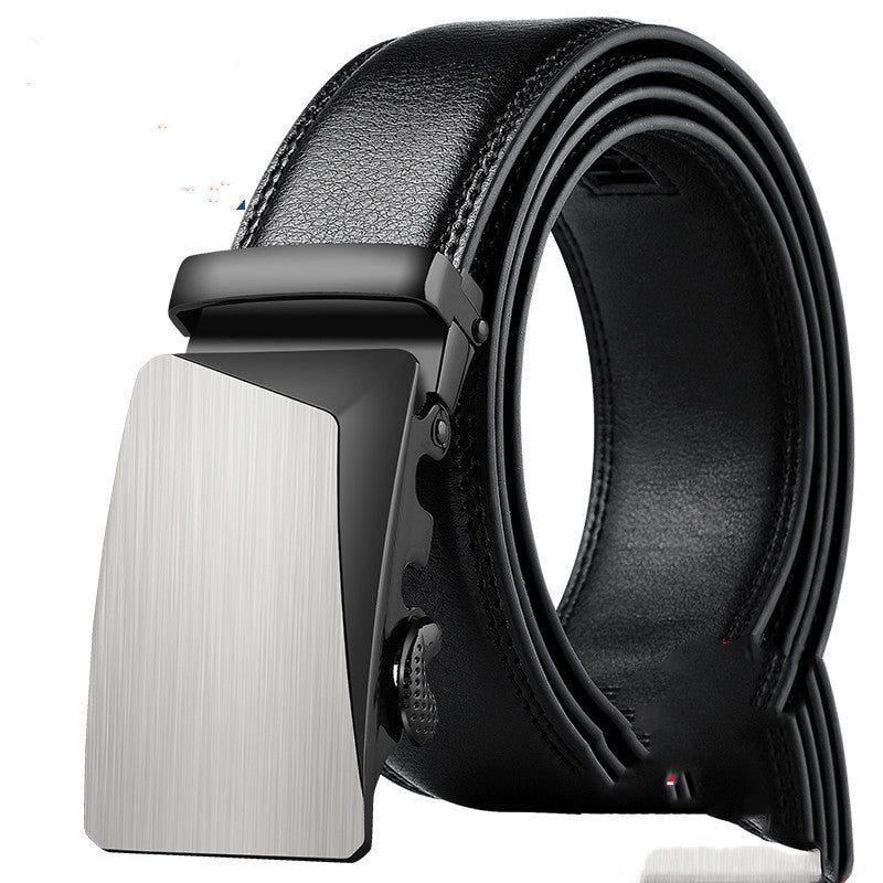 Men's Leather Automatic Buckle Pure Cowhide Belt