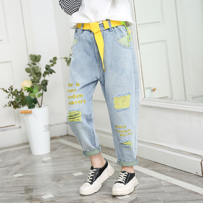 Fashionable Comfy Loose Parent-Child Outfit - Spring Top & Pants