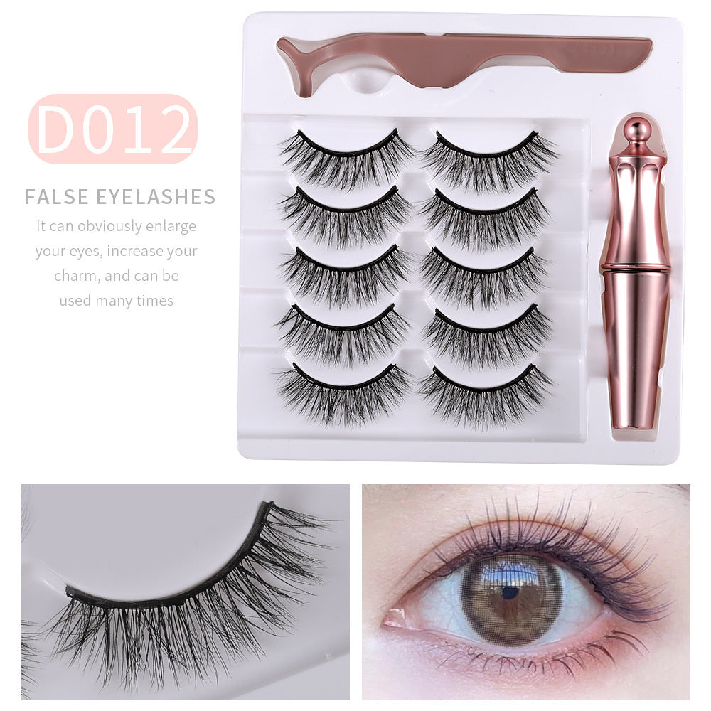 Mink Eyelashes - Magnetic Eyelashes 5 Pairs Of Magnets