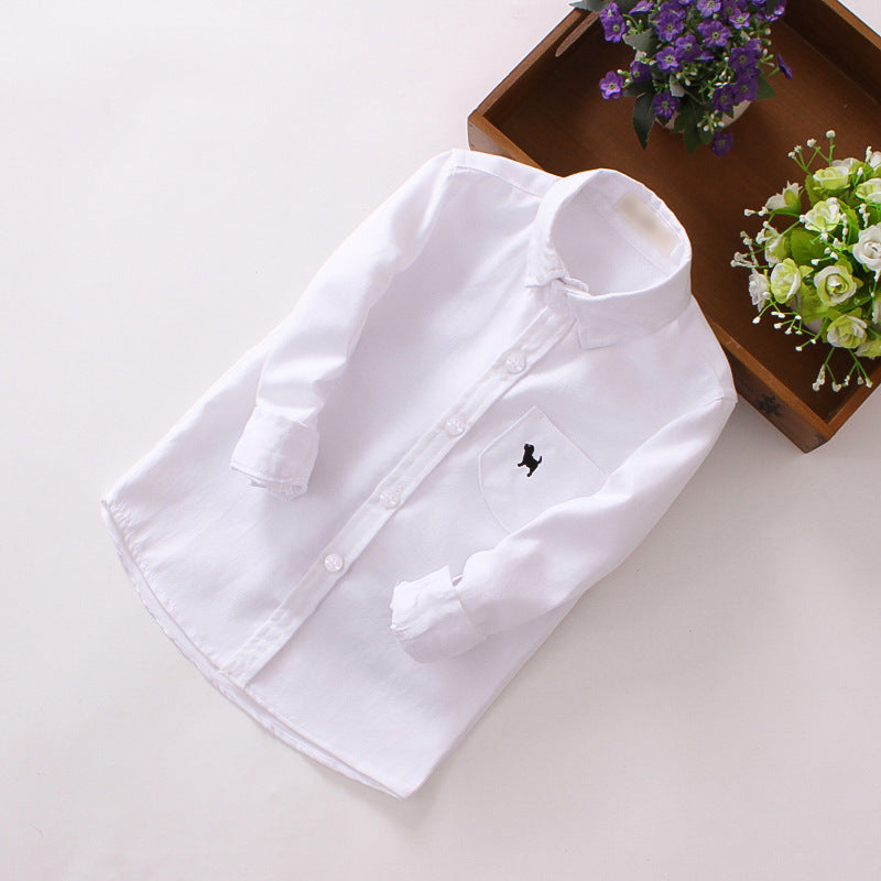 Boys' Children's Shirts - Long-sleeved Shirts